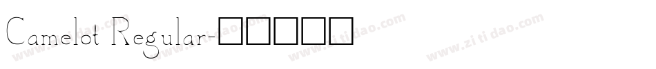 Camelot Regular字体转换